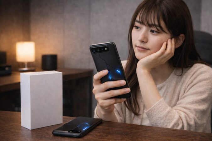 今買うか次世代を待つか迷うスマホ購入判断のイメージ