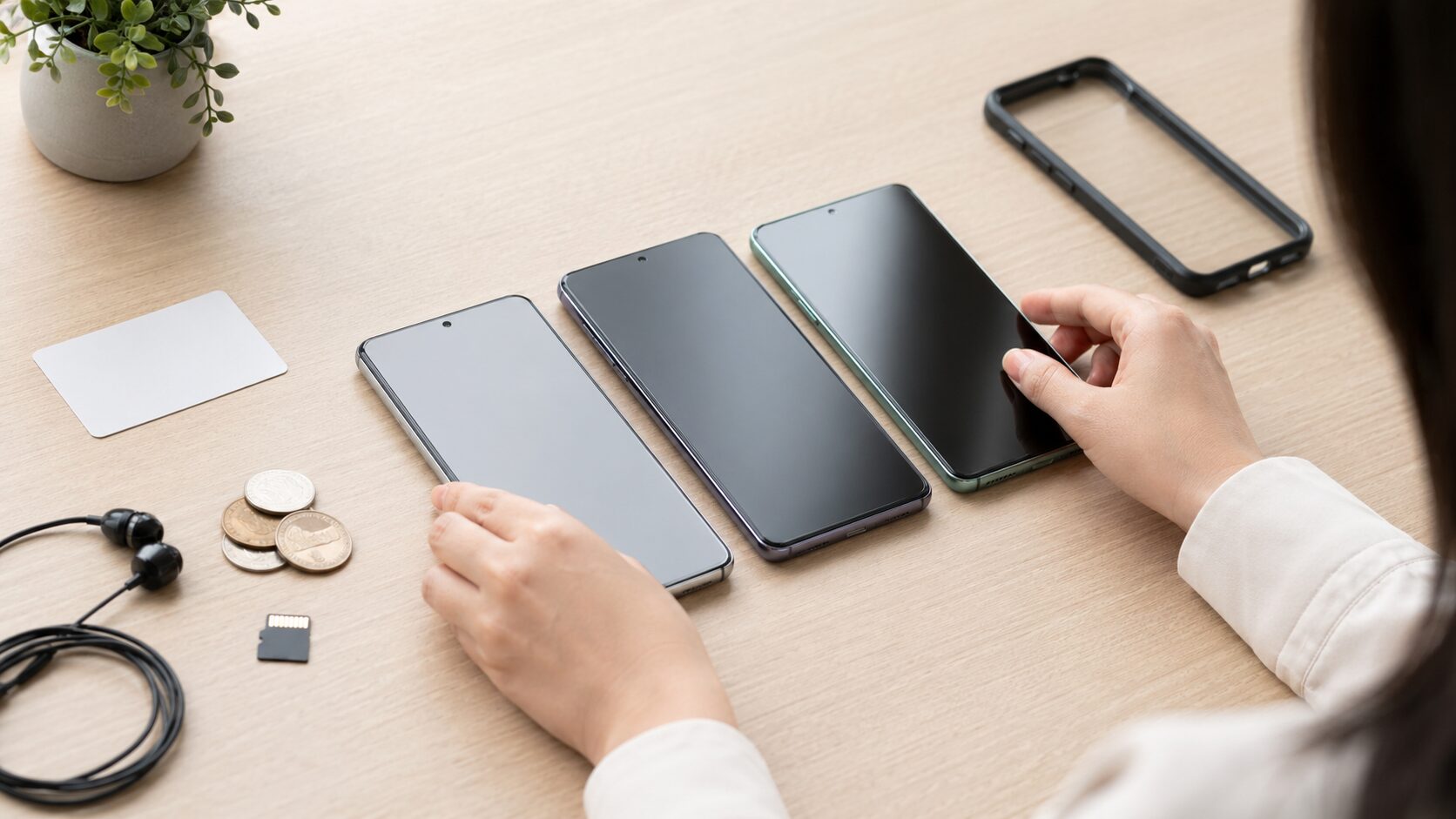 Xperia 1 IVと後継モデルを価格や保証条件で比較するスマホ購入イメージ