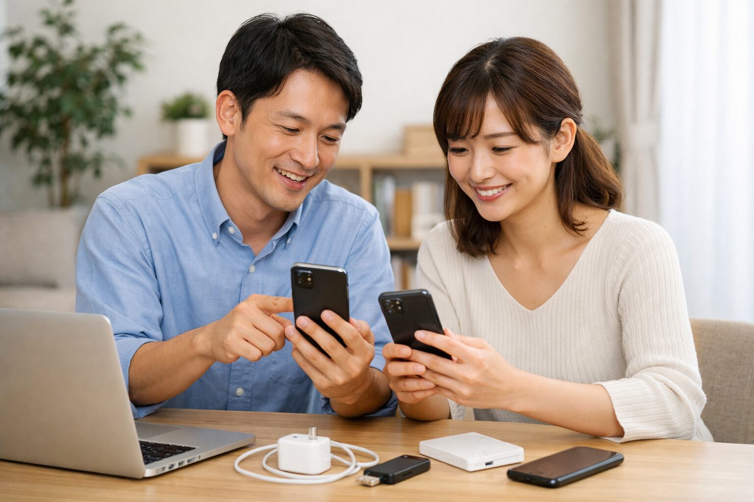 iPhone17への機種変更ポイントを日本人ユーザーが確認している実写風イメージ