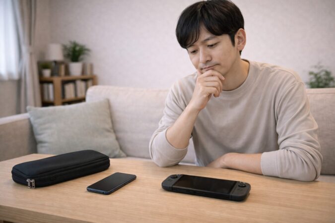 Switch2は必要ないという意見を見ながら自分に合うか判断するイメージ