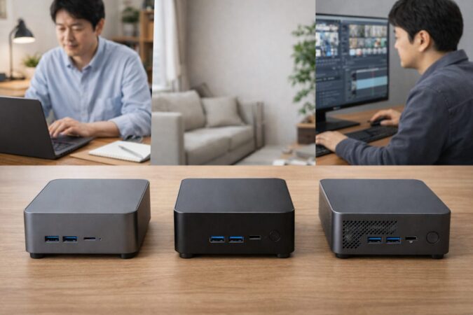 おすすめのMINISFORUM候補を3台比較する記事用イメージ