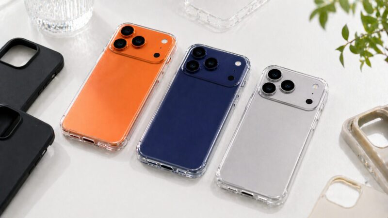 iPhone17 Pro風スマホの本体カラーを透明クリアケースで活かすケース選びイメージ