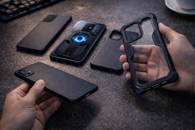 ゲーミングスマホに合うケースを比較して選ぶイメージ