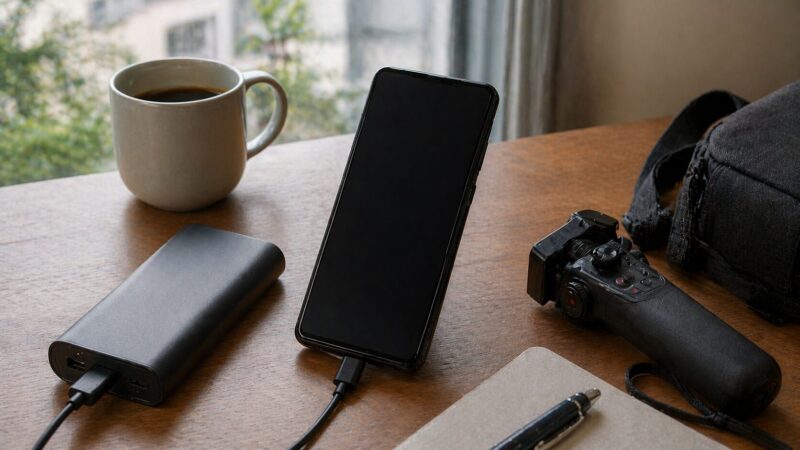 Xperia 1 VIのバッテリー持ちや充電環境を確認するイメージ