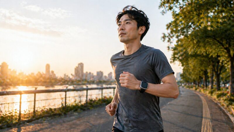 Apple Watch Ultra 3がマラソンやロングランで選ばれる理由を表した日本人ランナーのイメージ