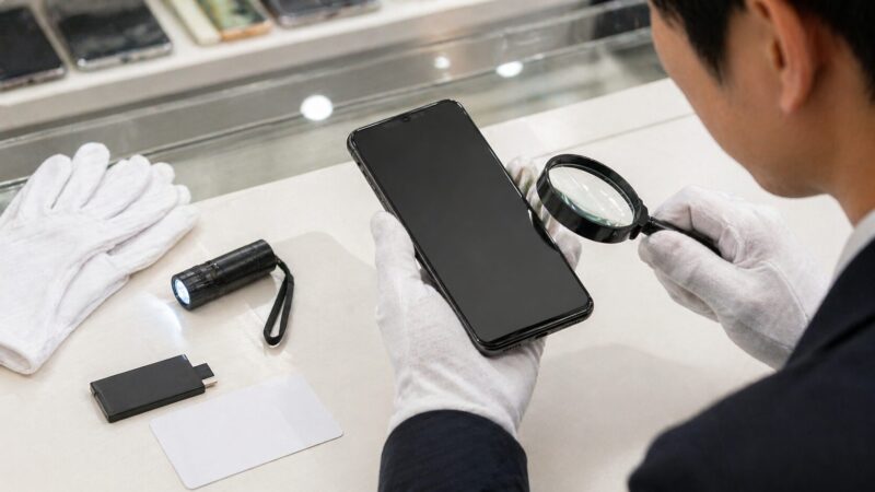 中古Xperia 1 IVの保証やバッテリー状態を確認する購入前チェックのイメージ