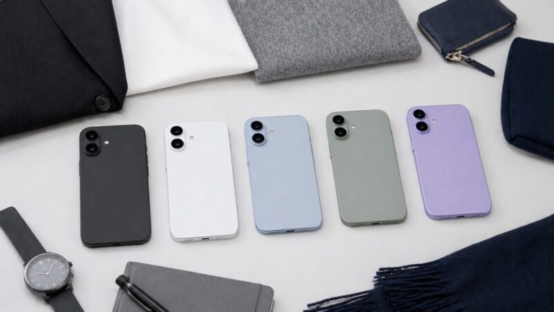 男性目線で比較するラベンダーやブラックなどのスマホ人気色