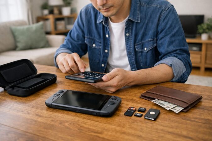 Switch2本体価格と周辺機器を含む総コストを確認する購入判断イメージ