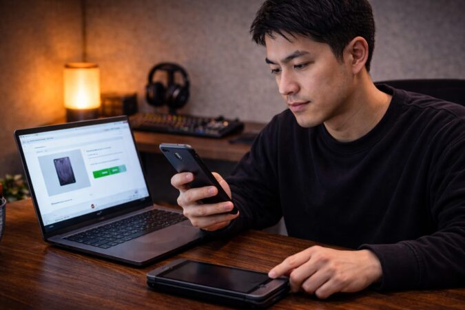 小型ゲーミングタブレットの再販タイミングを冷静に待つイメージ