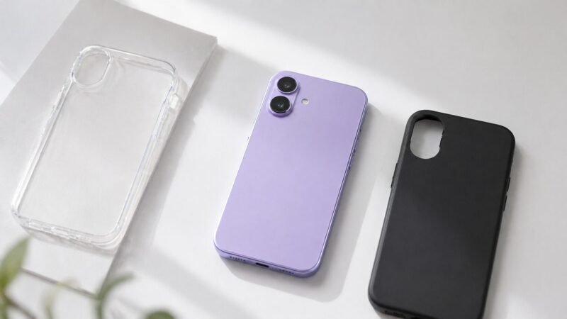 ケースより本体カラーを優先して選ぶラベンダースマホの比較イメージ