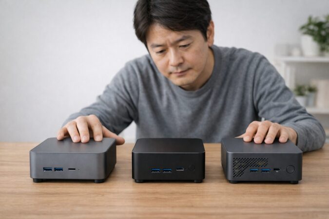ミニPCを安定性や冷却性で比較して失敗を防ぐイメージ