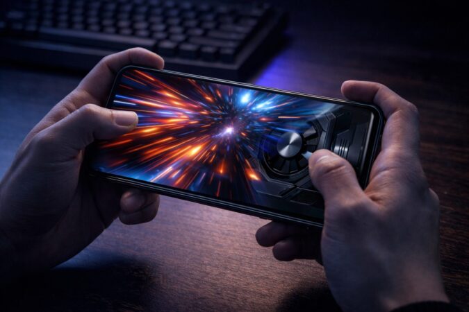 ベンチマークの数字ではなく実際のゲーム性能を重視する評価を表現した文字なし画像