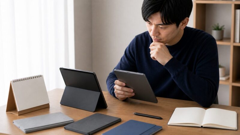 Surface Pro 12インチ級タブレットのモデル年式と対応アクセサリーを確認する日本人ユーザー