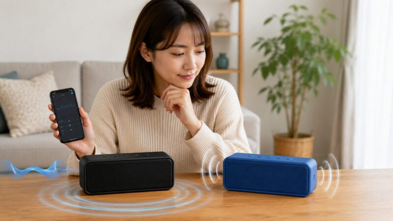 Soundcore 3風スピーカーと旧型モデルを比較して選ぶ日本人女性