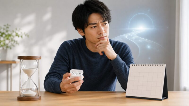 ワイヤレスイヤホンの購入タイミングを考える日本人男性