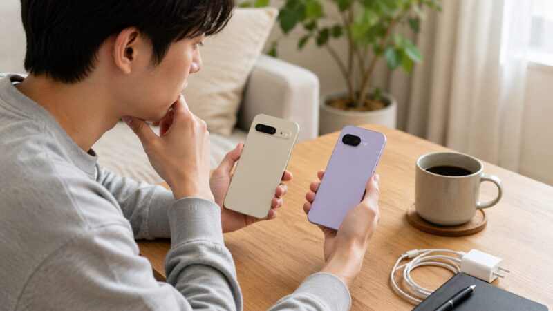 Pixel 7aからPixel 9aやPixel 10aへの買い替えを検討する日本人男性