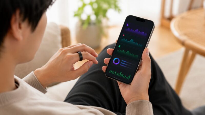 Gen 2 Airを日常使いしながらスマホで健康データを確認するレビュー向けイメージ