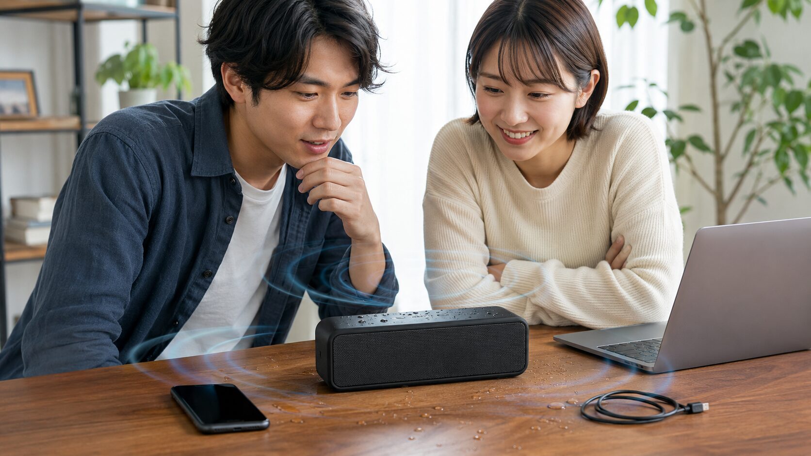 Anker Soundcore 3の購入前ポイントを確認する日本人ユーザーとBluetoothスピーカー