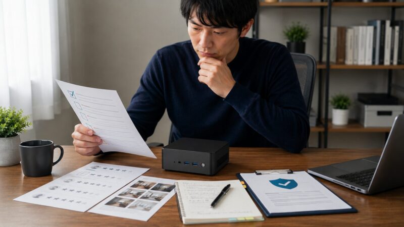 GMKtecミニPCを用途や保証、レビューで選ぶ日本人ユーザーのイメージ