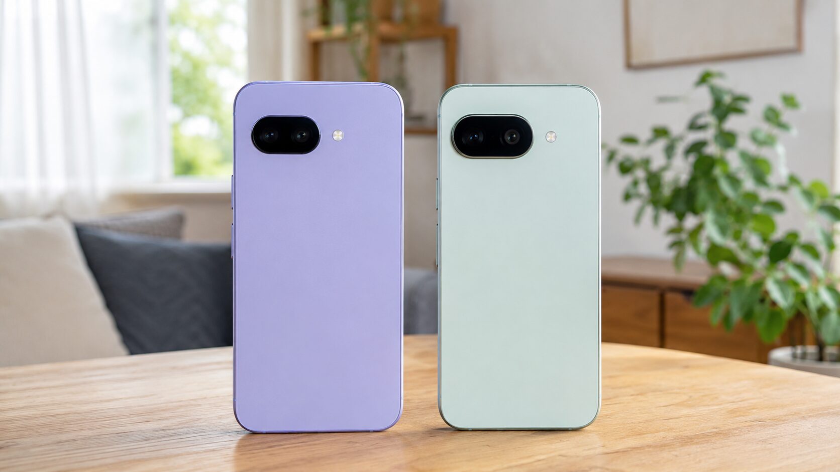 Google Pixel 9aとPixel 10aを並べて比較するスマートフォンレビュー用イメージ