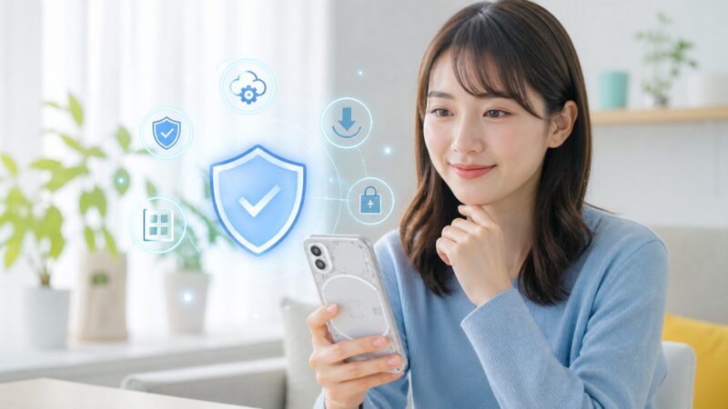 Nothing Phoneは危険と決めつけず安全性を確認するイメージ