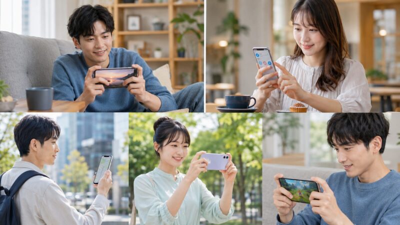 POCO F8 Proを日常用途別に使う日本人ユーザーのイメージ画像