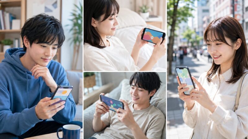 POCO M8 5GをSNSや動画視聴や地図など日常用途で使うイメージ