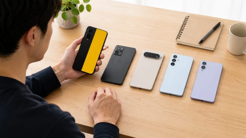 POCO X7 Proと他社スマートフォンを比較検討するイメージ