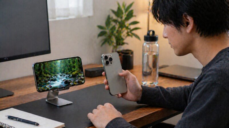 iPhone 17 ProとPro Maxの大画面やバッテリー重視の選び方を比較するイメージ画像