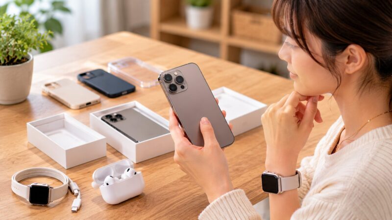 　iPhone 15 Pro風の型落ちハイエンドスマホを選ぶ日本人女性