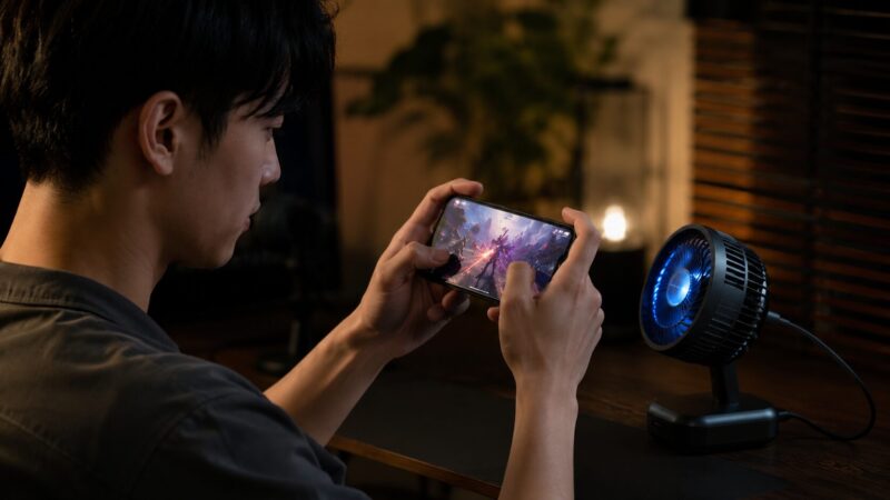 Xiaomi 15T Proでゲームをプレイしながら発熱対策をするイメージ