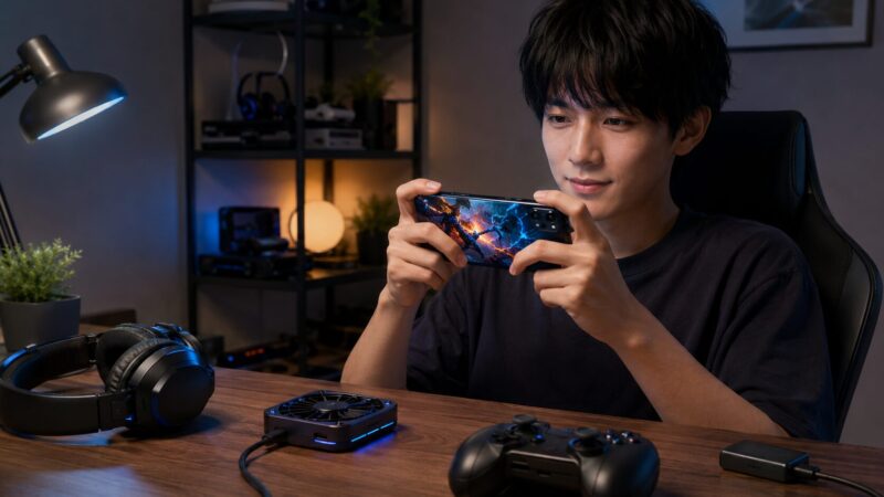 POCO F8 Proの512GBモデルでゲームを楽しむ日本人ゲーマーのイメージ画像