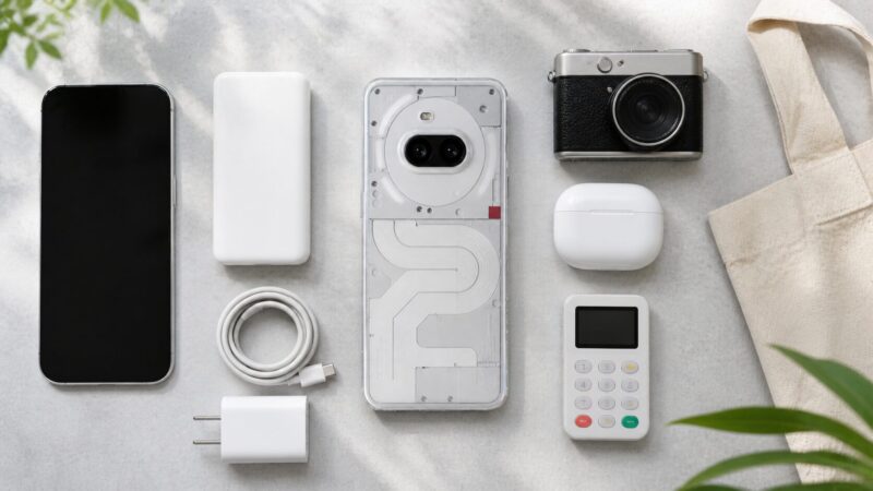 Nothing Phone 3aの大画面やバッテリーやカメラなど主な特徴を示すイメージ