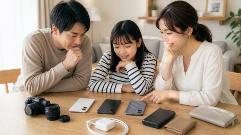 家族で用途に合うミドルレンジスマホを選ぶ日本人の生活シーン