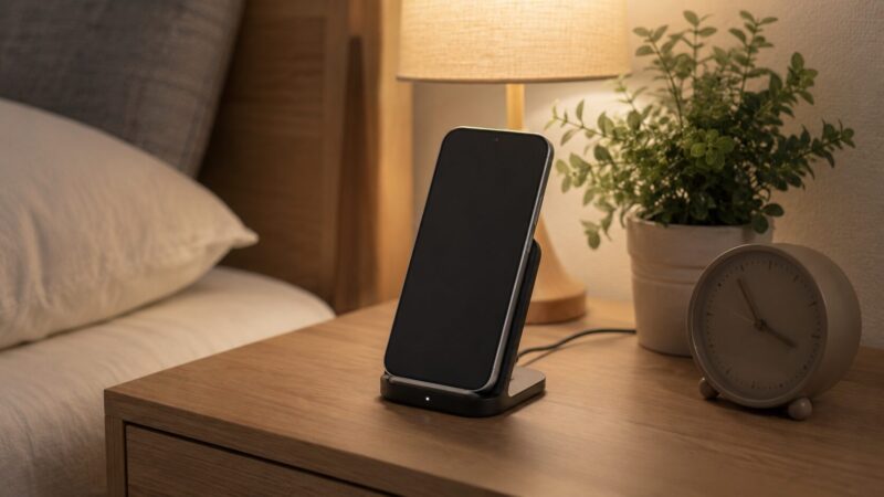 Pixel 9aのバッテリー持ちと充電の安心感を表すスマートフォン