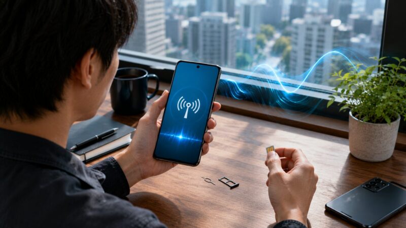 POCO X8 Pro MaxのSIMカードとeSIM対応を確認するイメージ