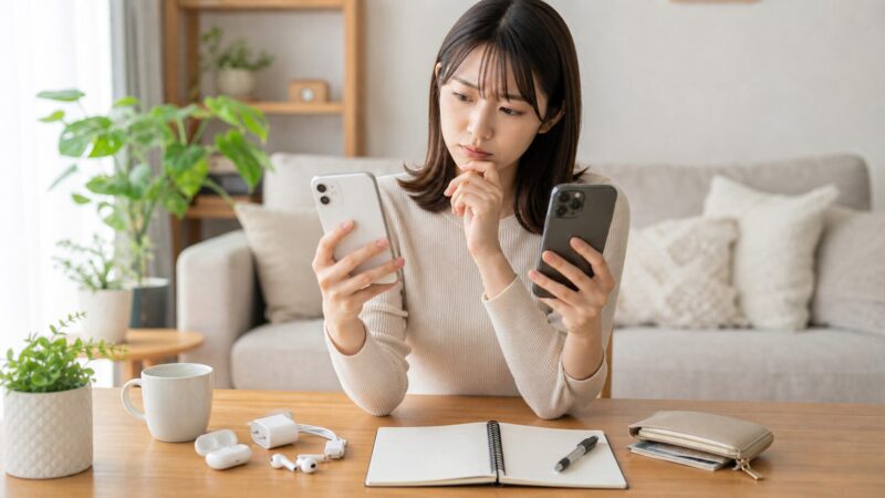 iPhone Proが必要か無印モデルと比較して迷う日本人女性