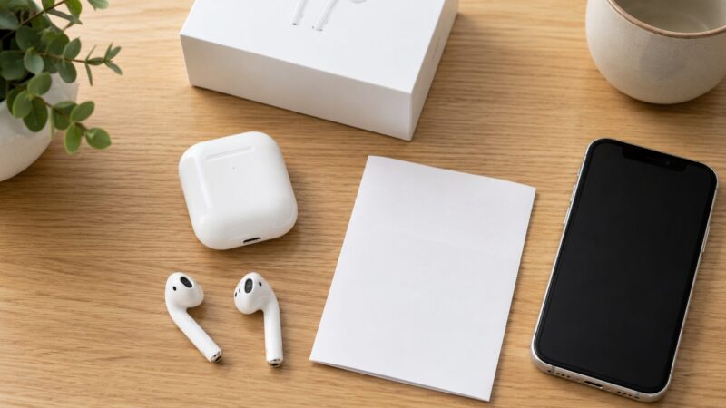 正規品のAirPodsを信頼できる販売元で選ぶイメージ