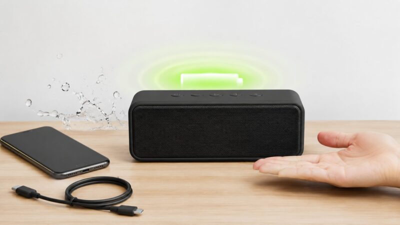 USB-C充電や防水性能を備えたSoundcore 3風Bluetoothスピーカーの基本スペック