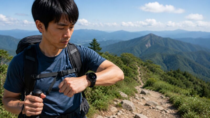 　登山でガーミン 265を補助的に使う日本人登山者