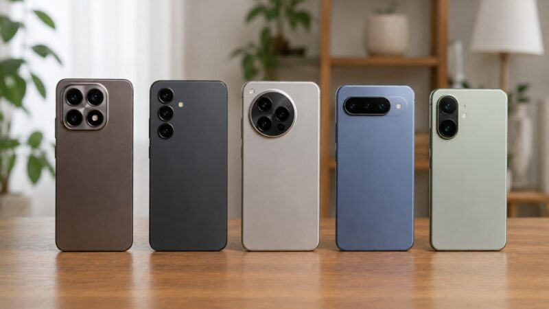 Xiaomi 15T Proと競合スマートフォンを比較するイメージ