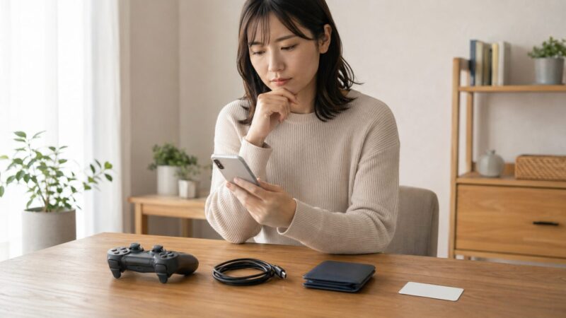 　POCO F7 Proを買うべき人と注意点を確認する女性