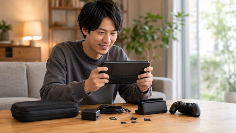 大容量モデルのSteam Deckで多くのゲームを楽しむユーザー