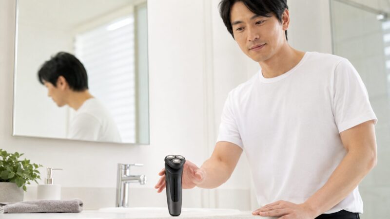 　バランスの良い回転式シェーバーを選ぶ日本人男性