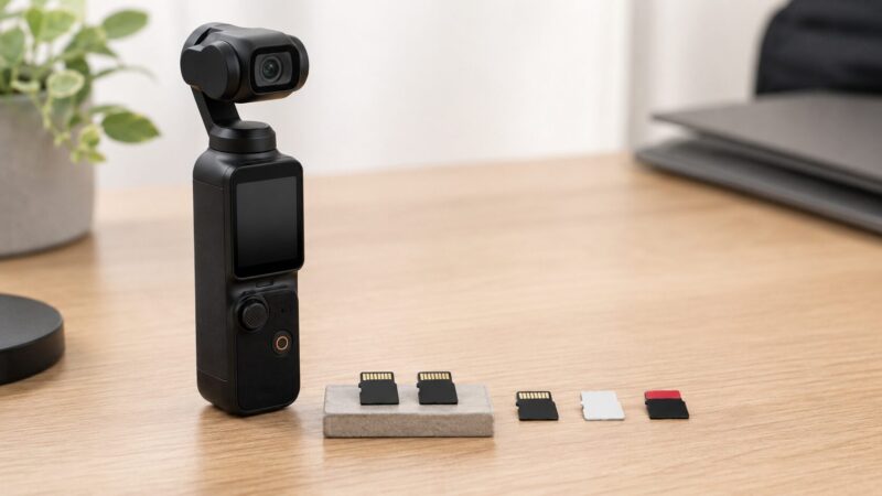 Osmo Pocket 3と公式推奨品をイメージしたmicroSDカードの比較