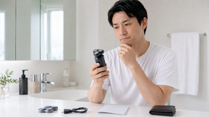 シェーバー購入後の後悔ポイントを考える日本人男性