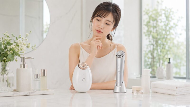 ヤーマンとパナソニック美顔器を悩み別に比較するイメージ