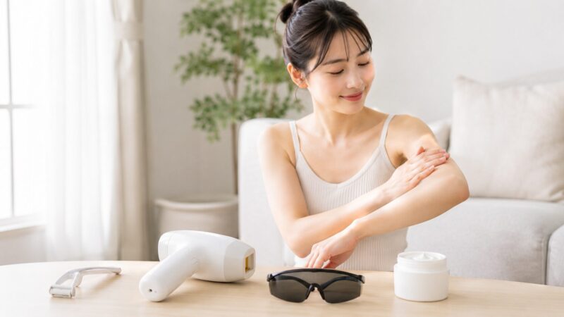 家庭用脱毛器の使い方に必要なシェーバーと保湿用品