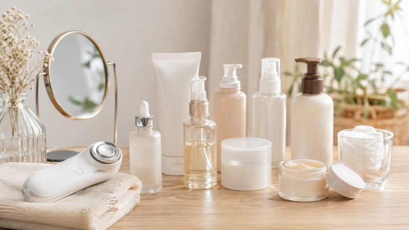 美顔器の効果を感じにくい原因を考えるためのスキンケア用品と美容家電