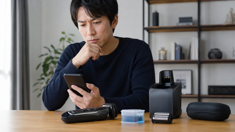 ブラウンシリーズ9 Proの口コミや不満点を確認して購入を検討する日本人男性